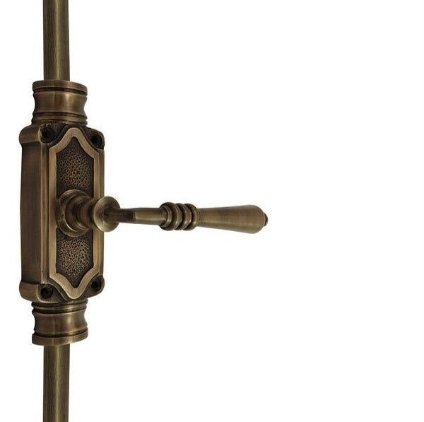 Signature Ironmongery Lever Handle Door Brass Cremone Bolt Unlacquered Antique Brass Upto 9 feet Doors
