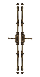 Signature Ironmongery Lever Handle Door Brass Cremone Bolt Unlacquered Antique Brass Upto 9 feet Doors