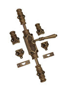 Signature Ironmongery Lever Handle Door Brass Cremone Bolt Unlacquered Antique Brass Upto 9 feet Doors