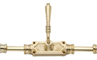 Signature Ironmongery Lever Handle Door Brass Cremone Bolt Unlacquered Polished Brass Upto 9 feet Doors