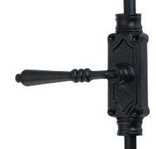 Signature Ironmongery Lever Handle Door Iron Cremone Bolt Hardware Black Powder Coated Up to 9 feet Doors
