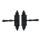 Signature Ironmongery Lever Handle Door Iron Cremone Bolt Hardware Black Powder Coated Up to 9 feet Doors
