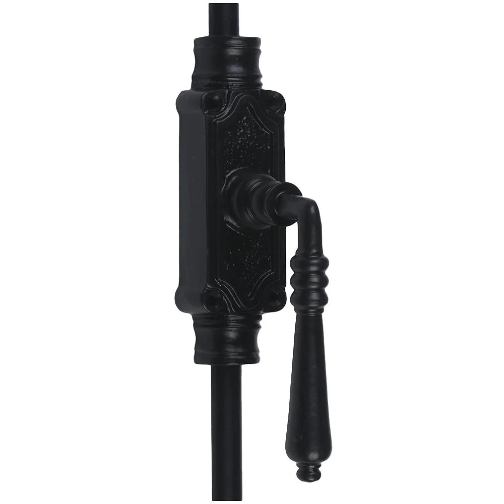 Signature Ironmongery Lever Handle Door Iron Cremone Bolt Hardware Black Powder Coated Up to 9 feet Doors