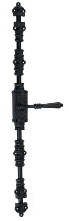 Signature Ironmongery Lever Handle Door Iron Cremone Bolt Hardware Black Powder Coated Up to 9 feet Doors