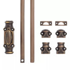 Signature Ironmongery Stepney Cabinet Brass Cremone Bolt Hardware 2 feet Antique Brass Lacquered Up to 2 feet