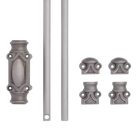 Signature Ironmongery Stepney Cabinet Iron Cremone Bolt Hardware 2 feet Antique Iron Finish Up to 2 feet