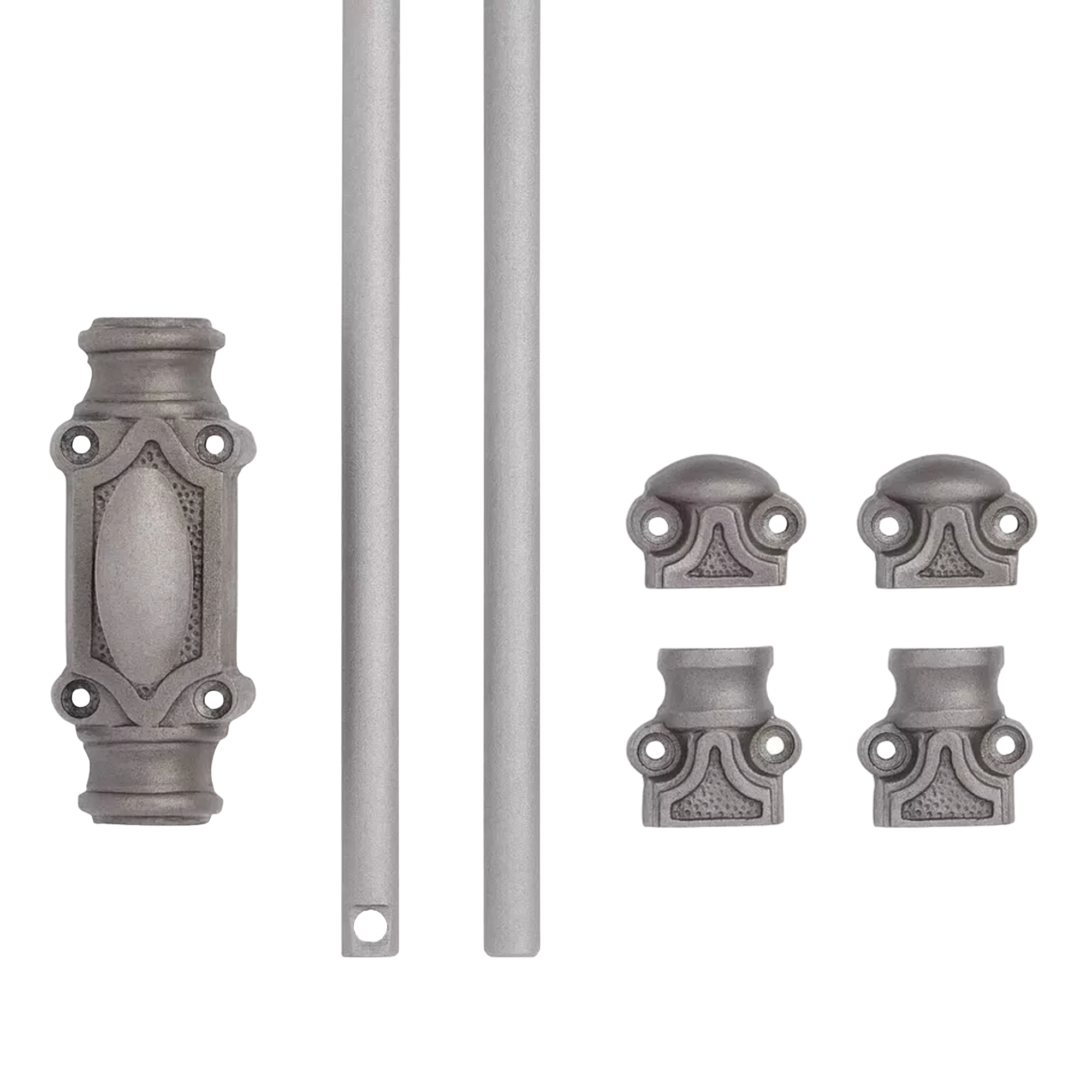 Signature Ironmongery Stepney Cabinet Iron Cremone Bolt Hardware 2 feet Antique Iron Finish Up to 2 feet