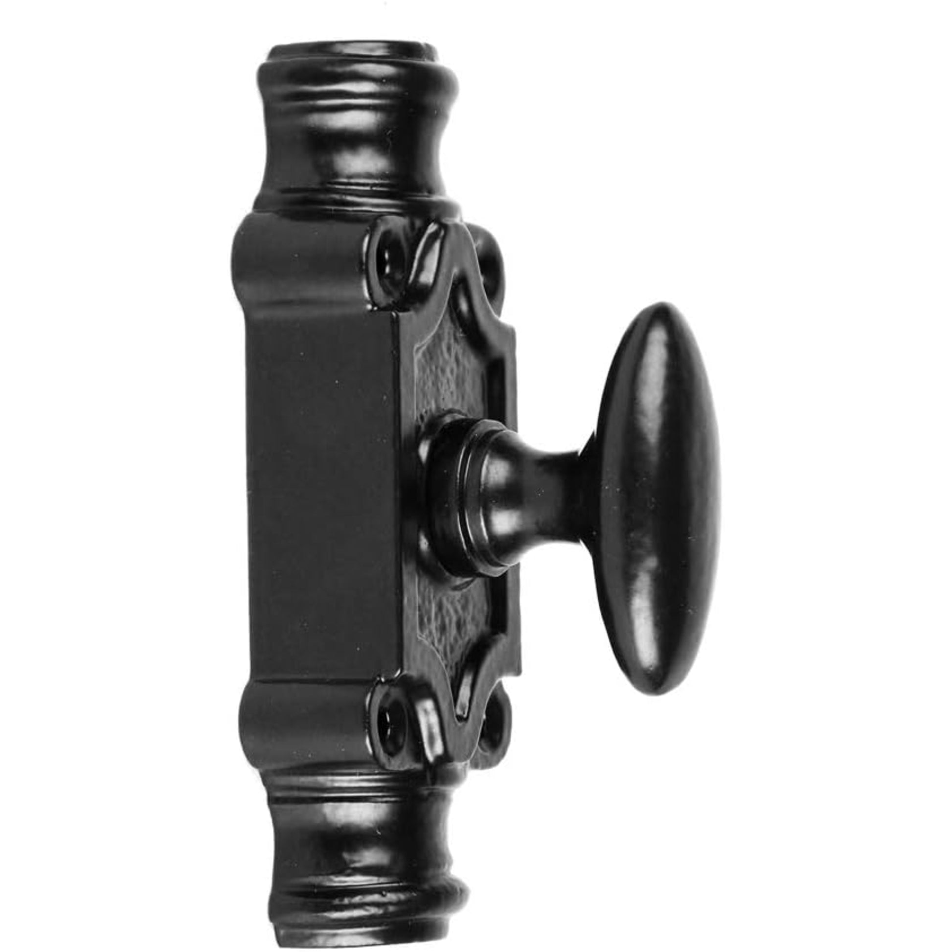 Signature Ironmongery Stepney Cabinet Iron Cremone Bolt Hardware 2 feet Black Powder Coated Finish Up to 2 feet