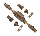 Signature Ironmongery Stepney Door Brass Cremone Bolt 9 feet Antique Brass Lacquered Up to 9 feet Doors