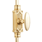Signature Ironmongery Stepney Door Brass Cremone Bolt 9 feet Polished Brass Lacquered for Doors Upto 9 feet