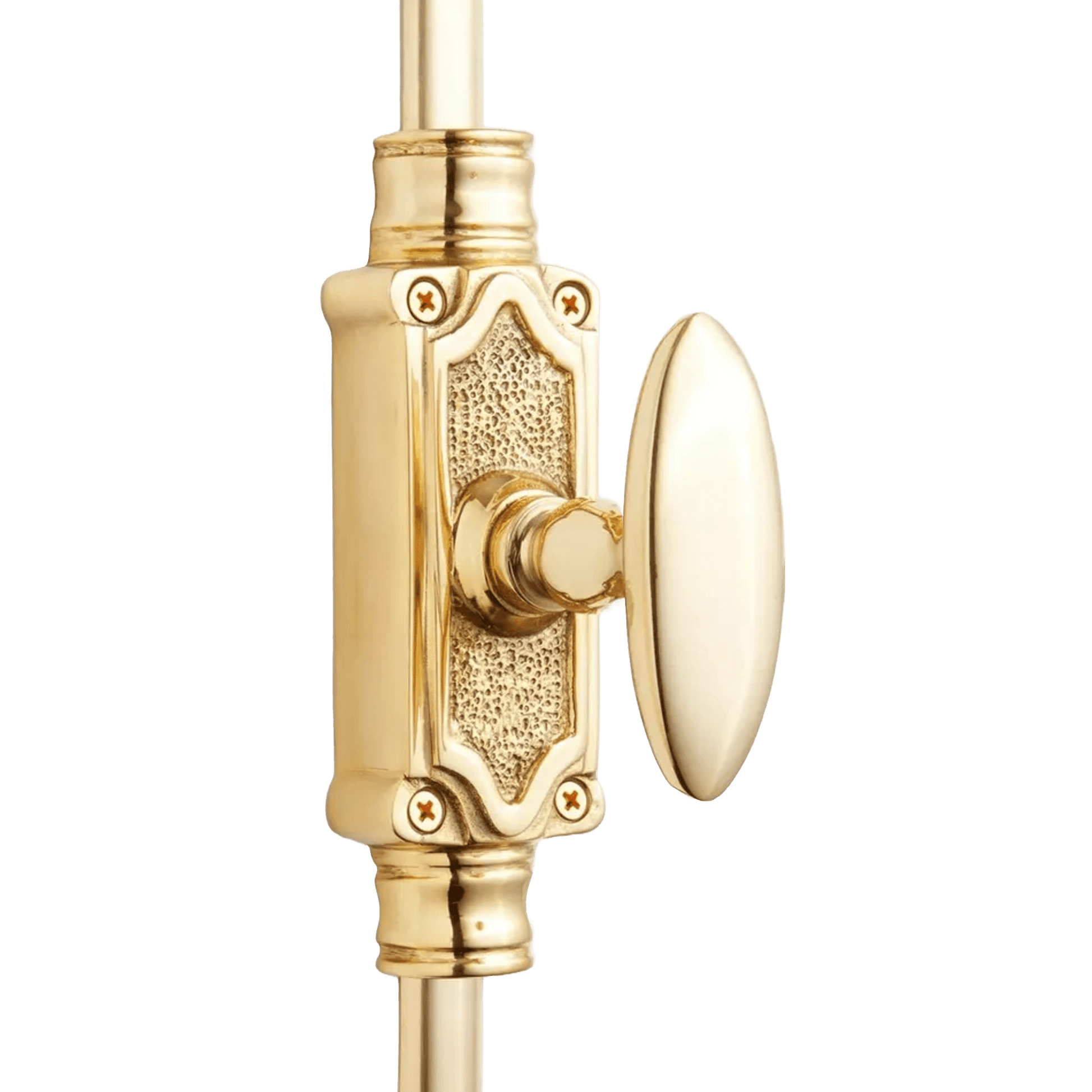 Signature Ironmongery Stepney Door Brass Cremone Bolt 9 feet Polished Brass Lacquered for Doors Upto 9 feet