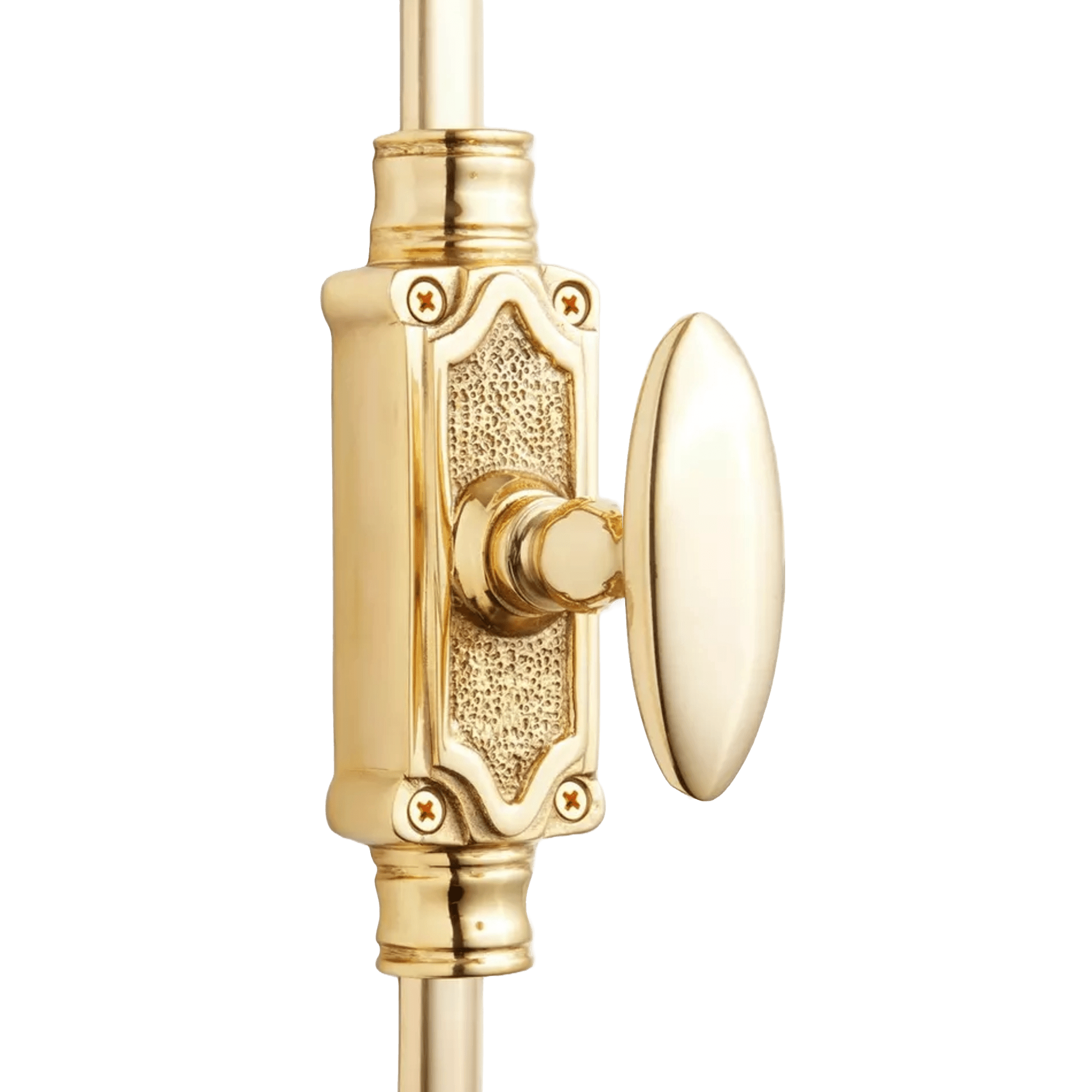 Signature Ironmongery Stepney Door Brass Cremone Bolt 9 feet Polished Brass Lacquered for Doors Upto 9 feet