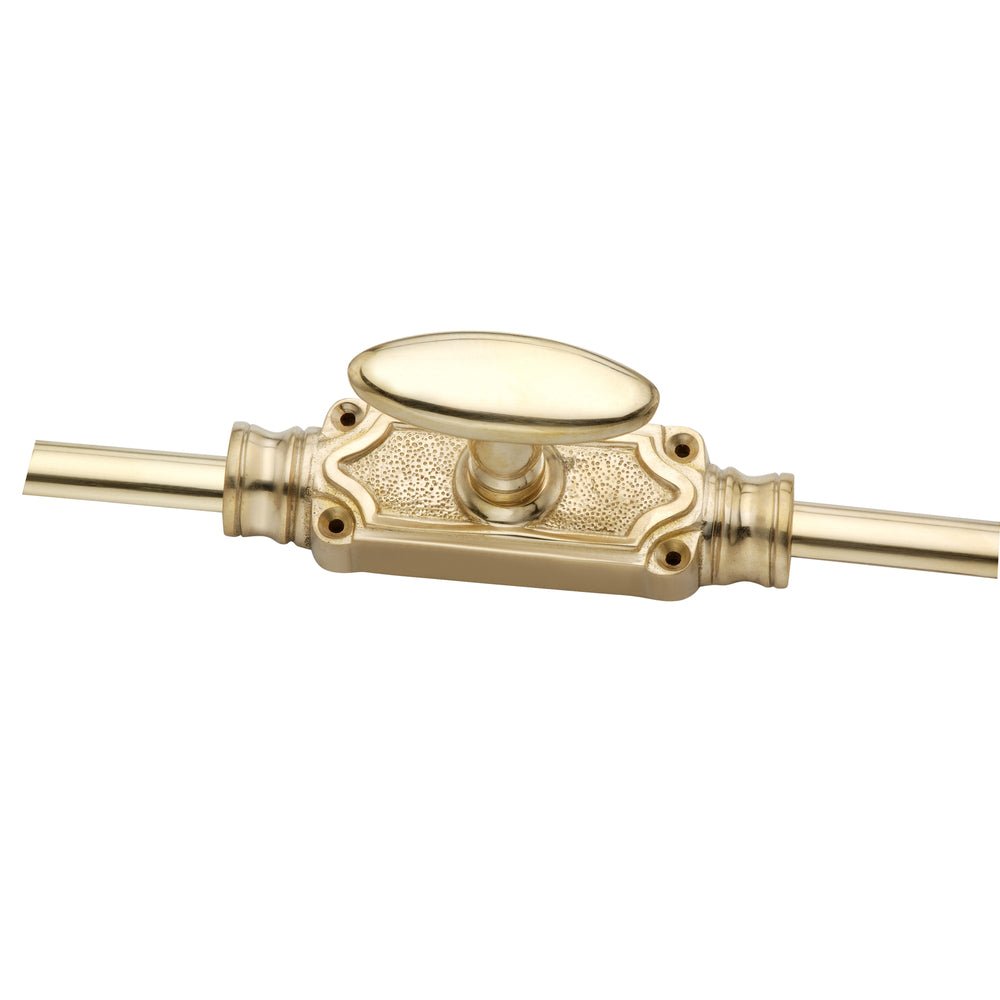 Signature Ironmongery Stepney Door Brass Cremone Bolt 9 feet Polished Brass Unlacquered Upto 9 feet Doors