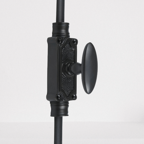 Signature Ironmongery Stepney Door Iron Cremone Bolt 9 feet Black Powder Coated Upto 9 feet Doors