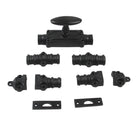 Signature Ironmongery Stepney Door Iron Cremone Bolt 9 feet Black Powder Coated Upto 9 feet Doors