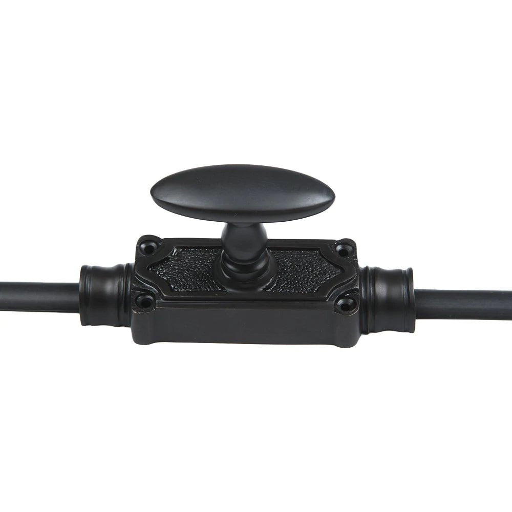 Signature Ironmongery Stepney Door Iron Cremone Bolt 9 feet Black Powder Coated Upto 9 feet Doors