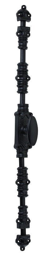 Signature Ironmongery Stepney Door Iron Cremone Bolt 9 feet Black Powder Coated Upto 9 feet Doors