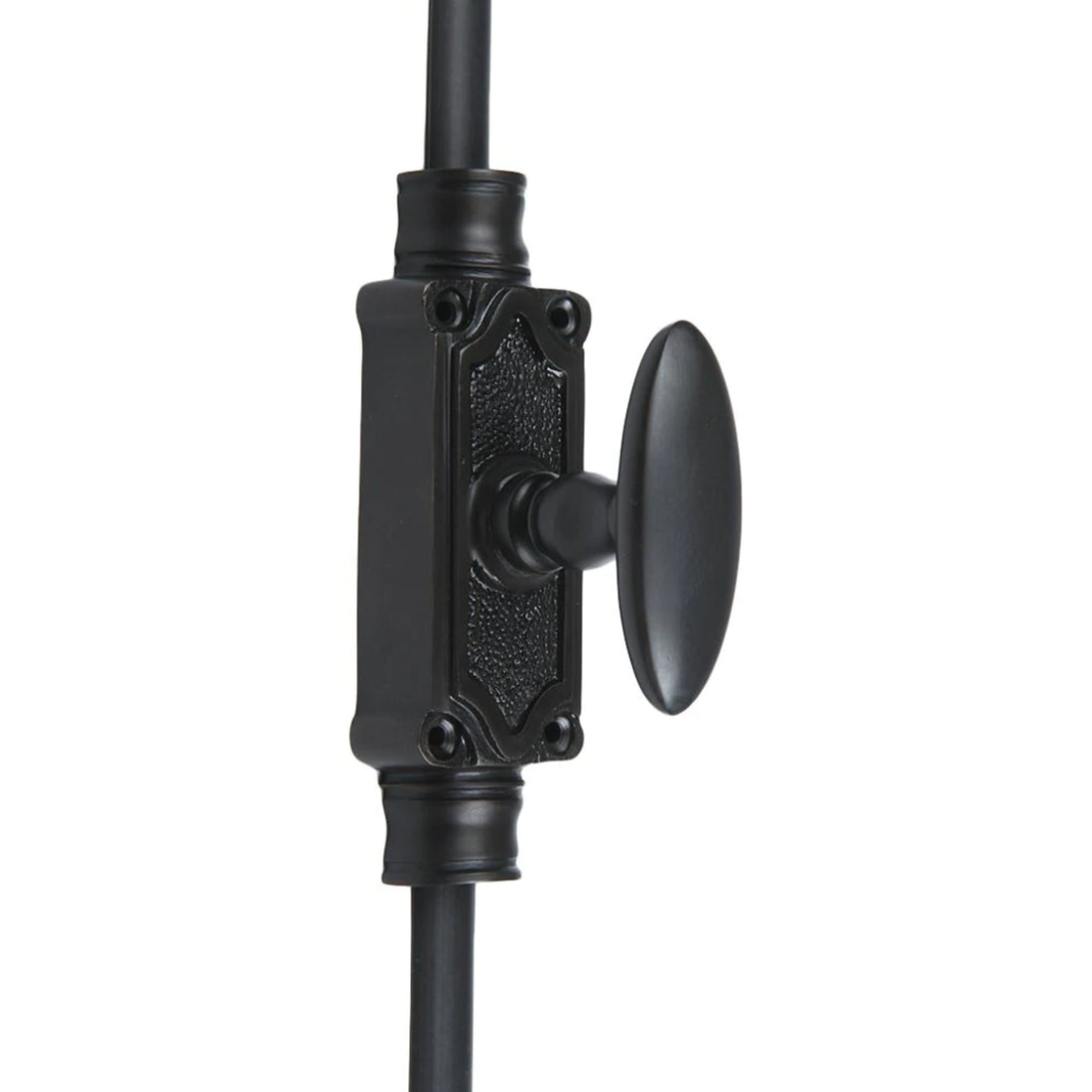Signature Ironmongery Stepney Door Iron Cremone Bolt 9 feet Black Powder Coated Upto 9 feet Doors