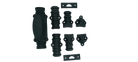 Signature Ironmongery Stepney Door Iron Cremone Bolt 9 feet Textured Matt Black Finish Upto 9 feet Doors