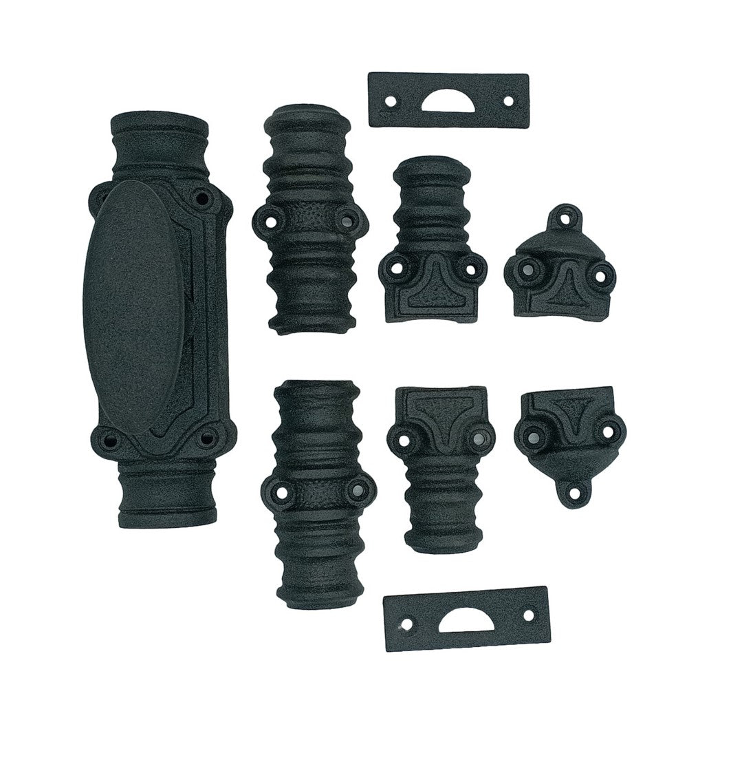 Signature Ironmongery Stepney Door Iron Cremone Bolt 9 feet Textured Matt Black Finish Upto 9 feet Doors