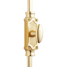 Signature Ironmongery Stepney Window Brass Cremone Bolt Hardware 6 feet Polished Brass Unlacquered Up to 6 feet