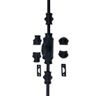 Signature Ironmongery Stepney Window Iron Cremone Bolt Hardware 6 feet Black Powder Coated Upto 6 feet
