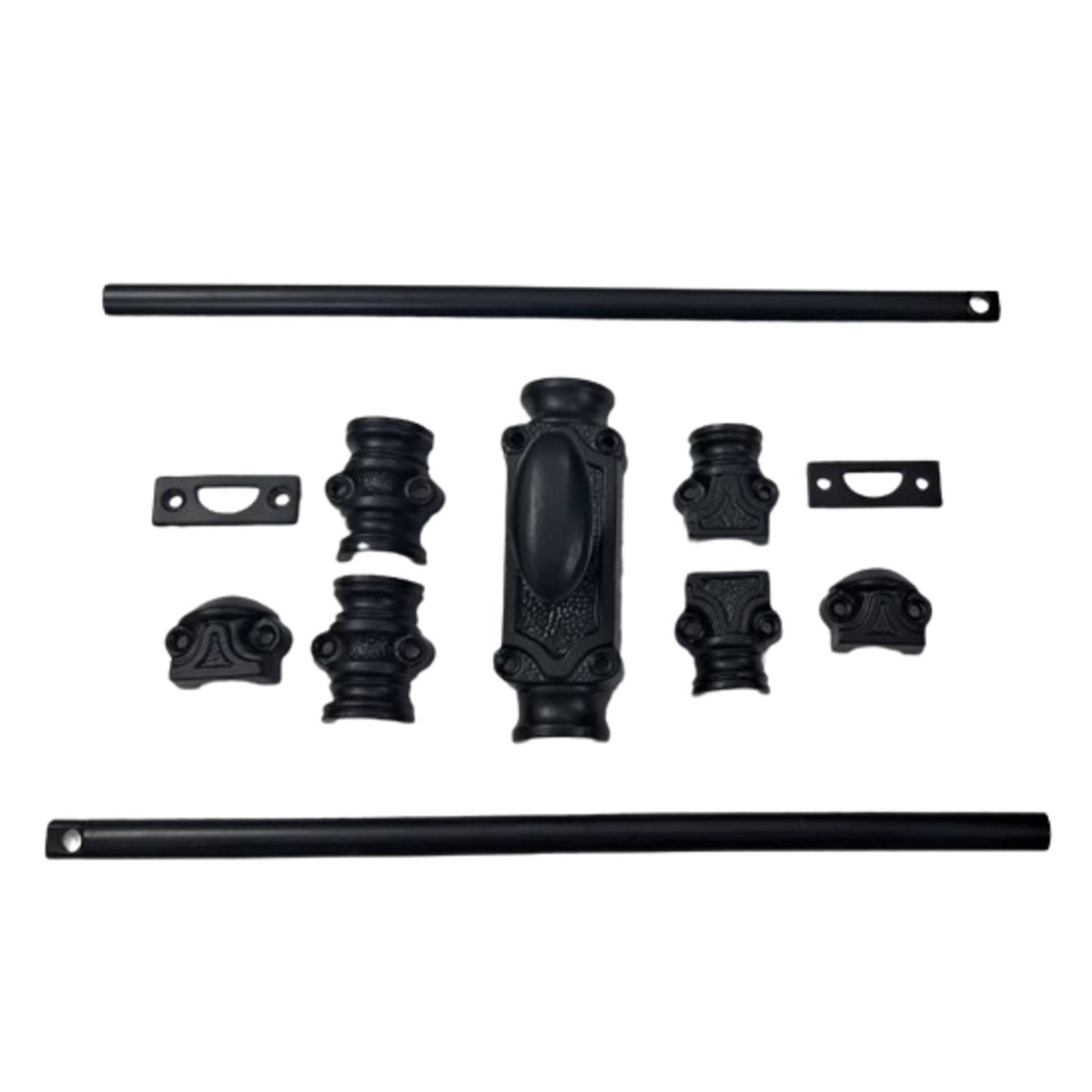 Signature Ironmongery Stepney Window Iron Cremone Bolt Hardware 6 feet Black Powder Coated Upto 6 feet