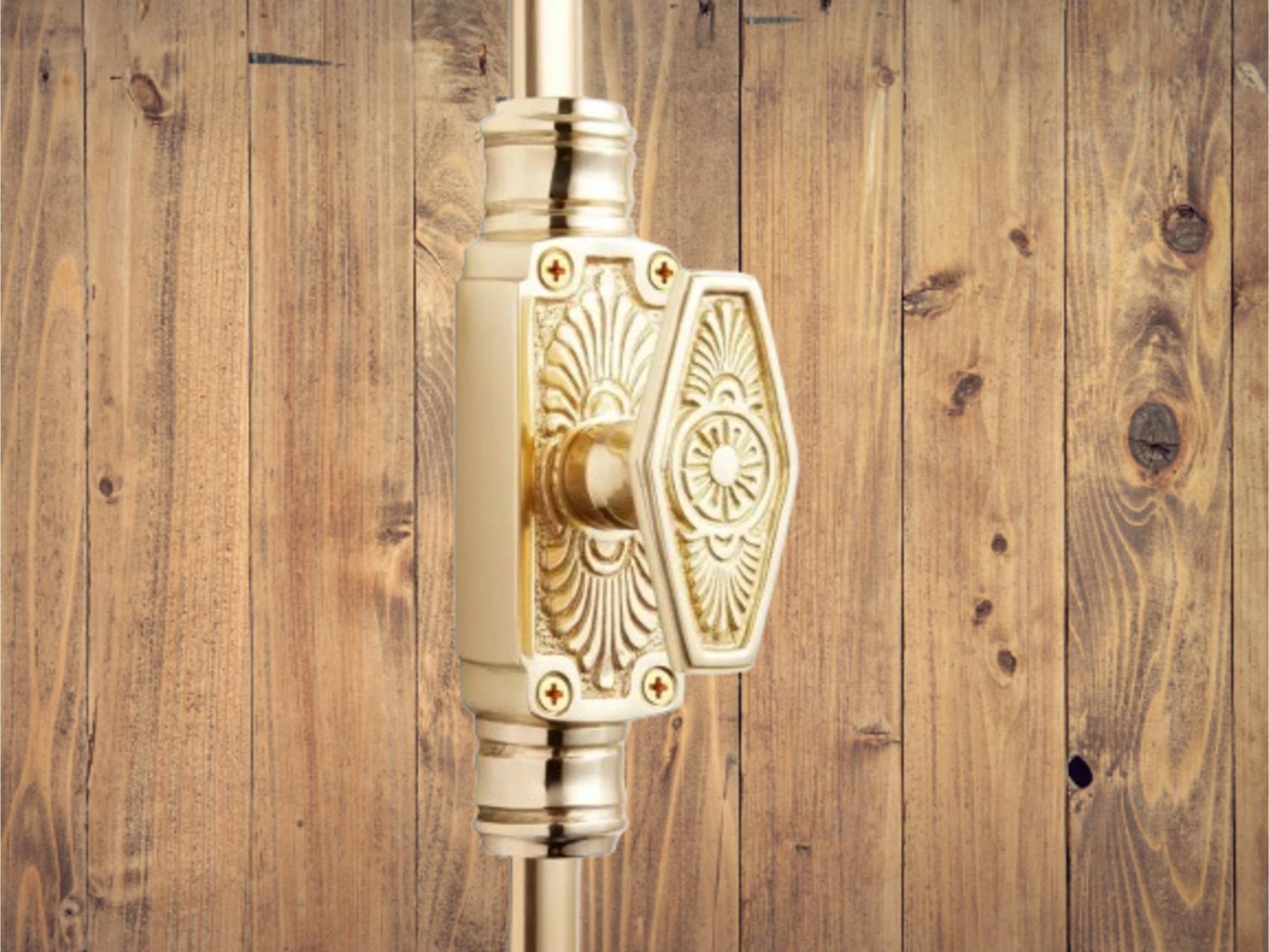 Signature Ironmongery Wandsworth Door Brass Cremone Bolt Unlacquered Brass Polished up to 9 Feet Doors