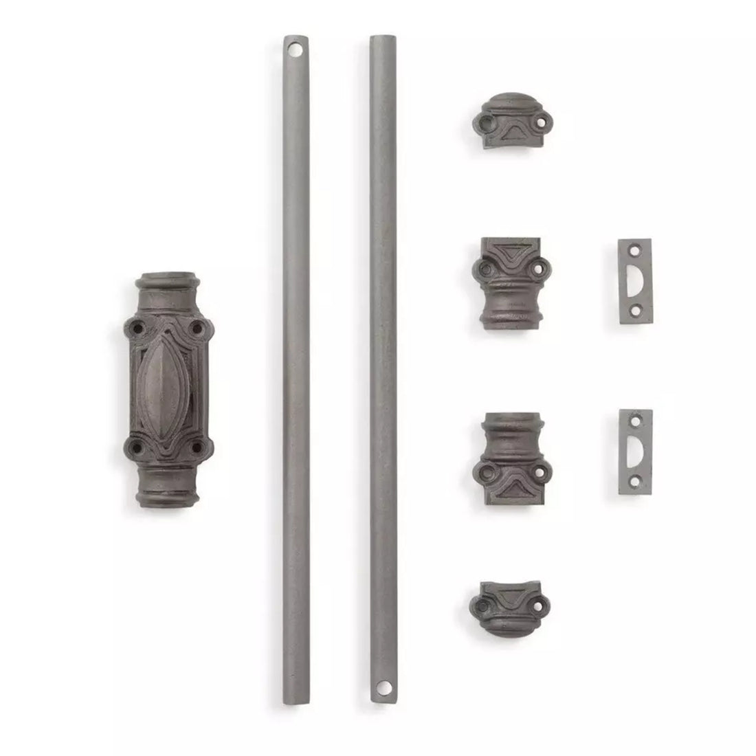 Signature Ironmongery Barcheski Cabinet Iron Cremone Bolt Hardware 2 feet Antique Iron Finish Upto 2 feet