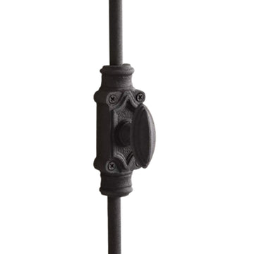 Signature Ironmongery Barcheski Cabinet Iron Cremone Bolt Hardware 2 feet Textured Matt Black Up to 2 feet