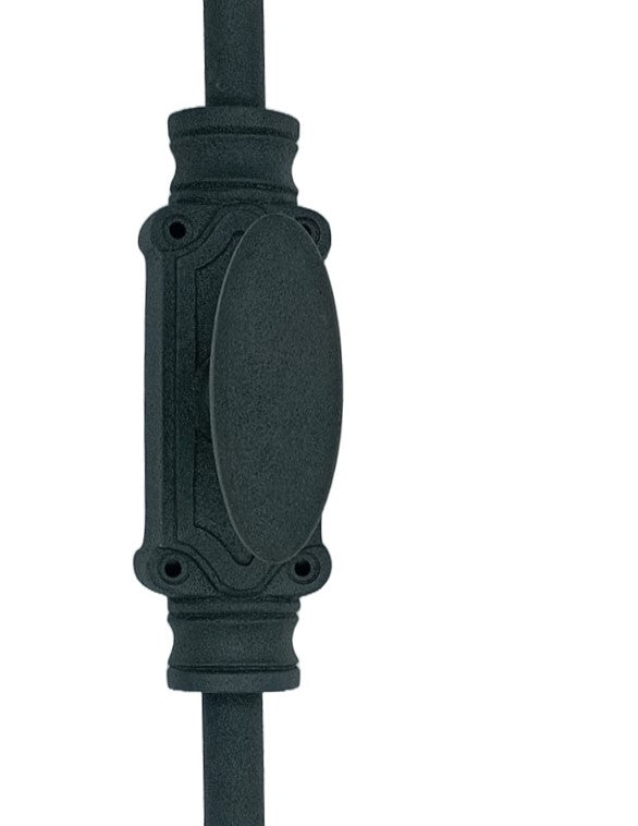 Signature Ironmongery Stepney Door Iron Cremone Bolt 9 feet Textured Matt Black Finish Upto 9 feet Doors