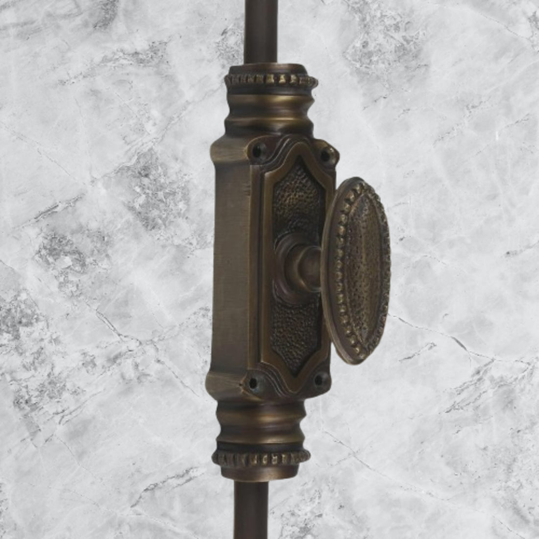 Signature Ironmongery Beaded Door Brass Cremone Bolt Unlacquered Antique Brass Upto 9 feet Doors