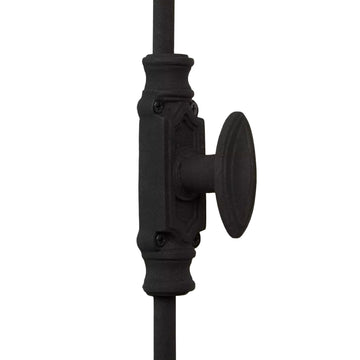 Signature Ironmongery Barcheski Window Iron Cremone Bolt Hardware 6 feet Textured Matt Black Up to 6 feet