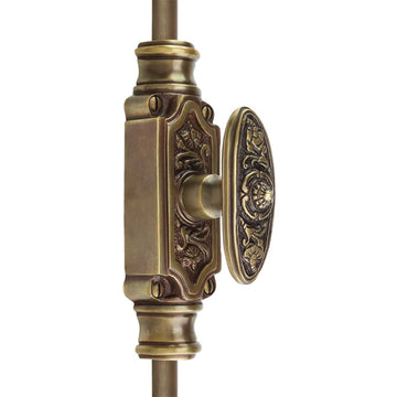 Signature Ironmongery Dalston Door Brass Cremone Bolt 9 feet Antique Satin Brass Unlacquered Upto 9' Doors