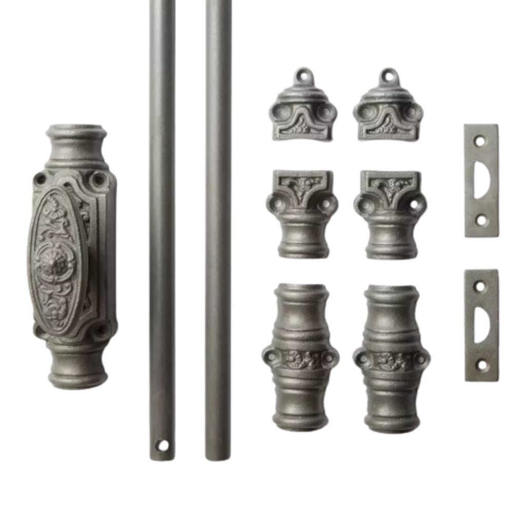 Signature Ironmongery Dalston Door Iron Cremone Bolt 9 feet Antique Iron Upto 9' Doors