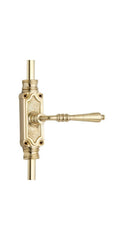 Signature Ironmongery Lever Handle Door Brass Cremone Bolt Polished Brass Lacquered Upto 9 feet Doors - Signature Ironmongery