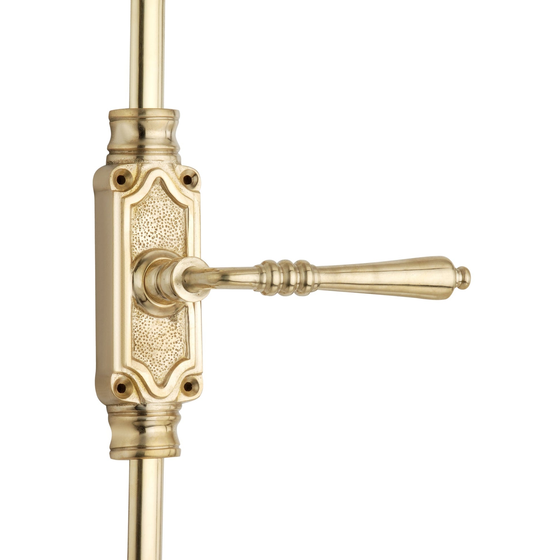 Signature Ironmongery Lever Handle Door Brass Cremone Bolt Polished Brass Lacquered Upto 9 feet Doors - Signature Ironmongery