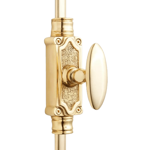 Signature Ironmongery Stepney Door Brass Cremone Bolt 9 feet Brushed Brass Upto 9 feet Doors - Signature Ironmongery