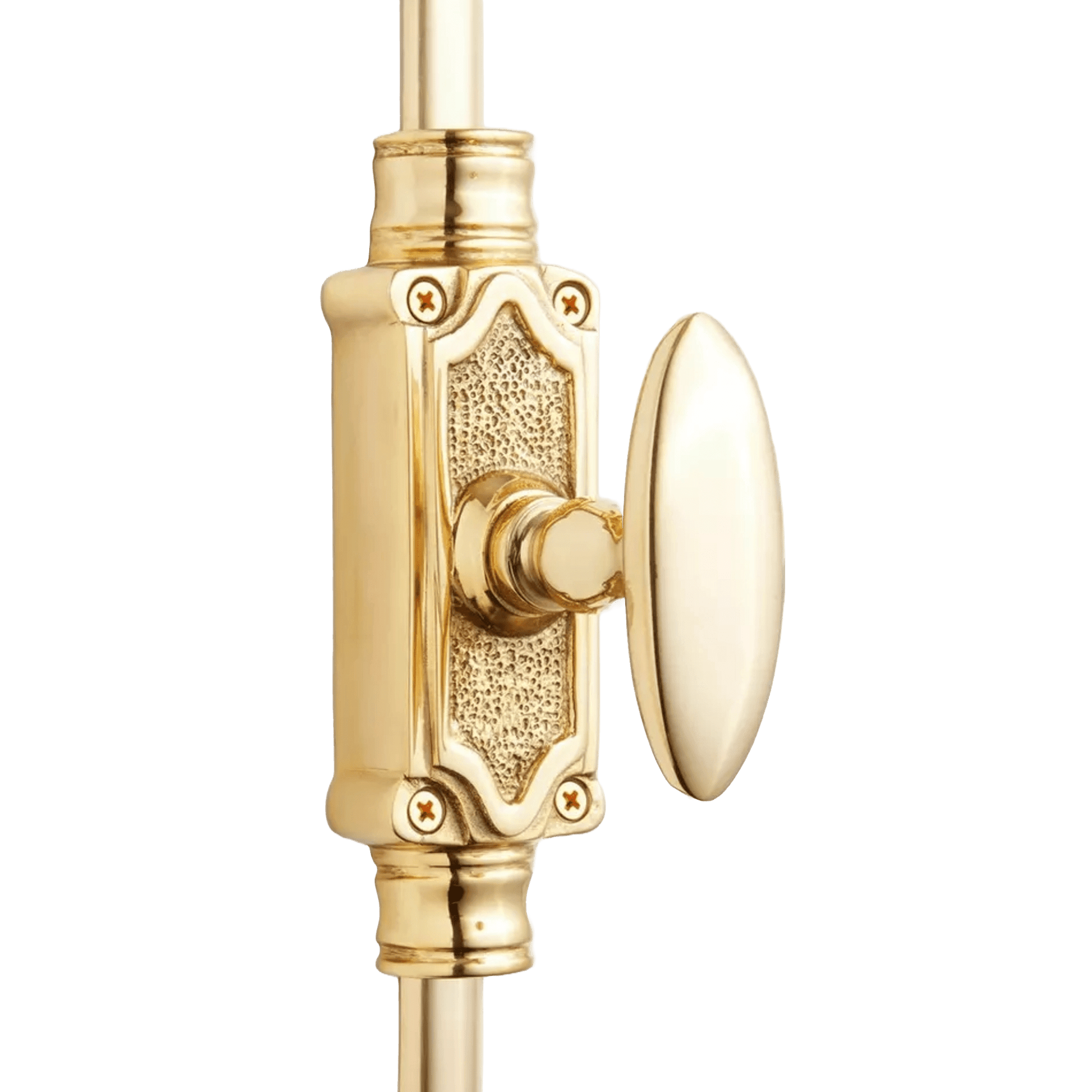 Signature Ironmongery Stepney Door Brass Cremone Bolt 9 feet Polished Brass Lacquered for Doors Upto 9 feet - Signature Ironmongery