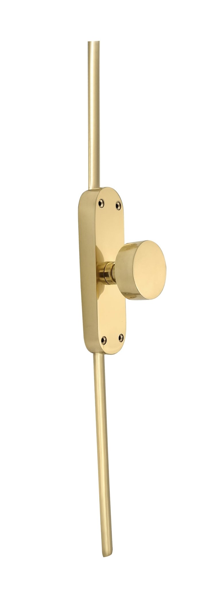 Signature Ironmongery Sun Grove Door Brass Cremone Bolt 9 feet Polished Brass Lacquered Upto 9 feet Door - Signature Ironmongery