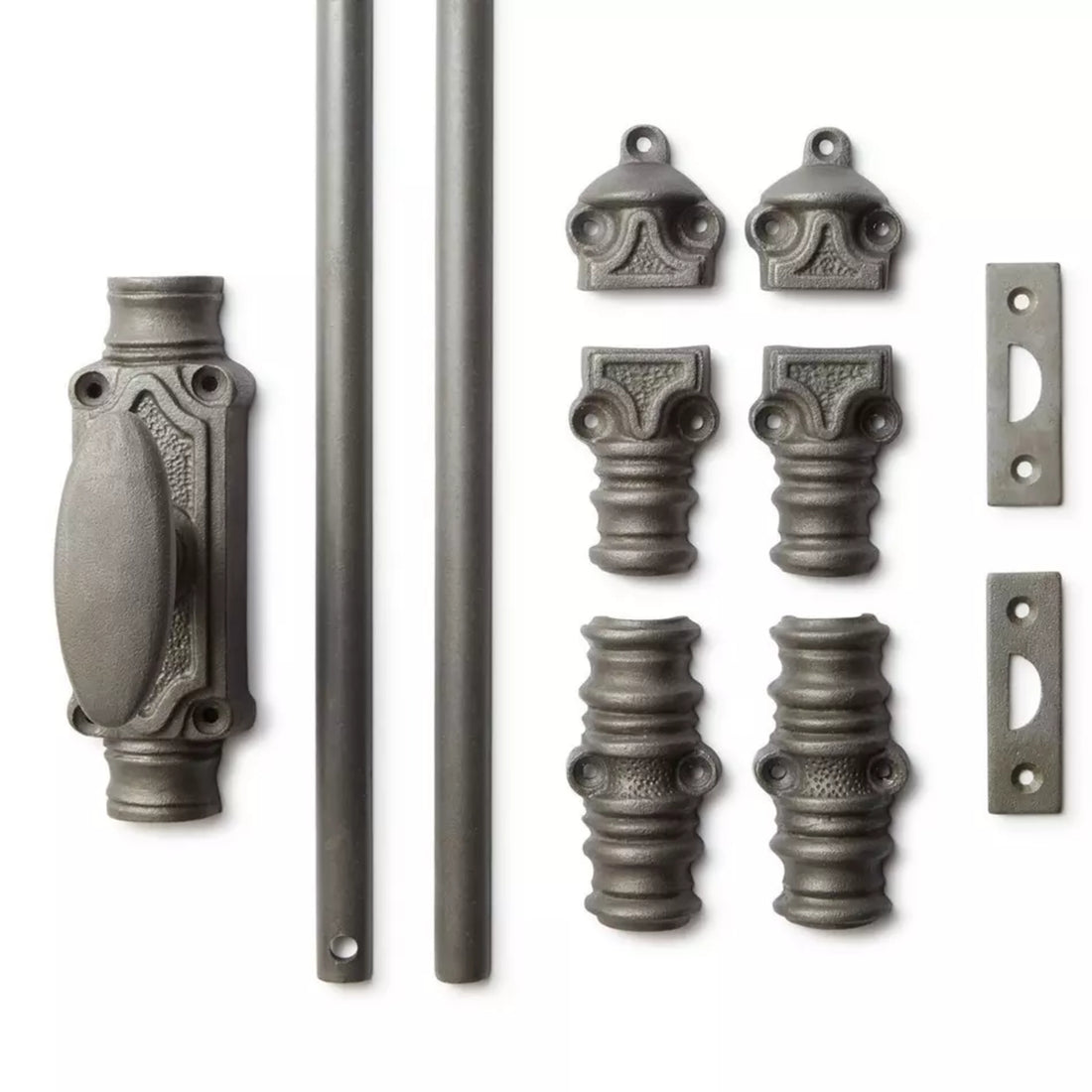 Signature Ironmongery Stepney Door Iron Cremone Bolt 9 feet Antique Iron Finish Upto 9 feet Doors